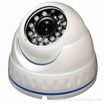 Effio-e 700TVL Outdoor IR Vandalproof Color CCD Dome Camera, 23-piece IR LED, 20m IR Distance
